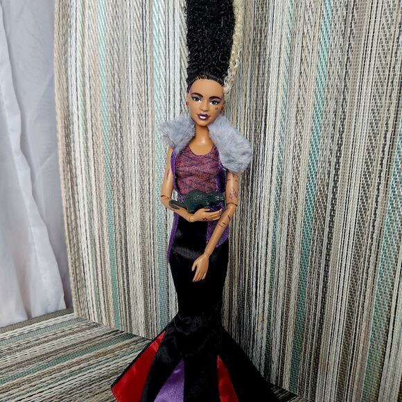 Custom Halloween doll Frankenstein bride style - Picture 5 of 10